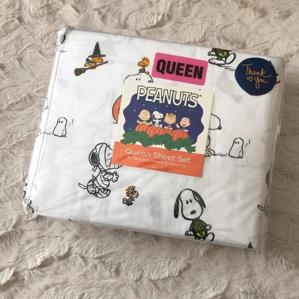 Peanuts SNOOPY Halloween QUEEN Sheet Set